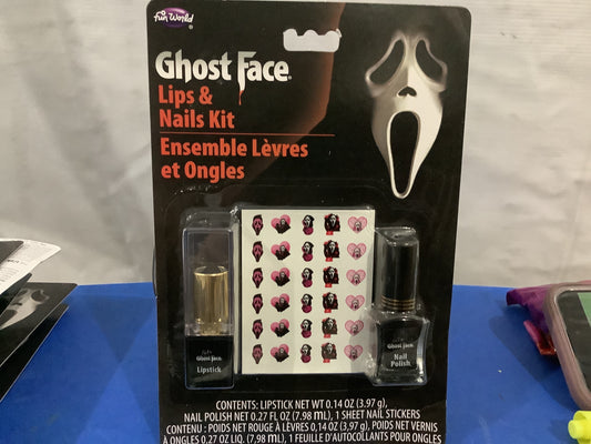 *Ghost Face Lips & Nails Kit