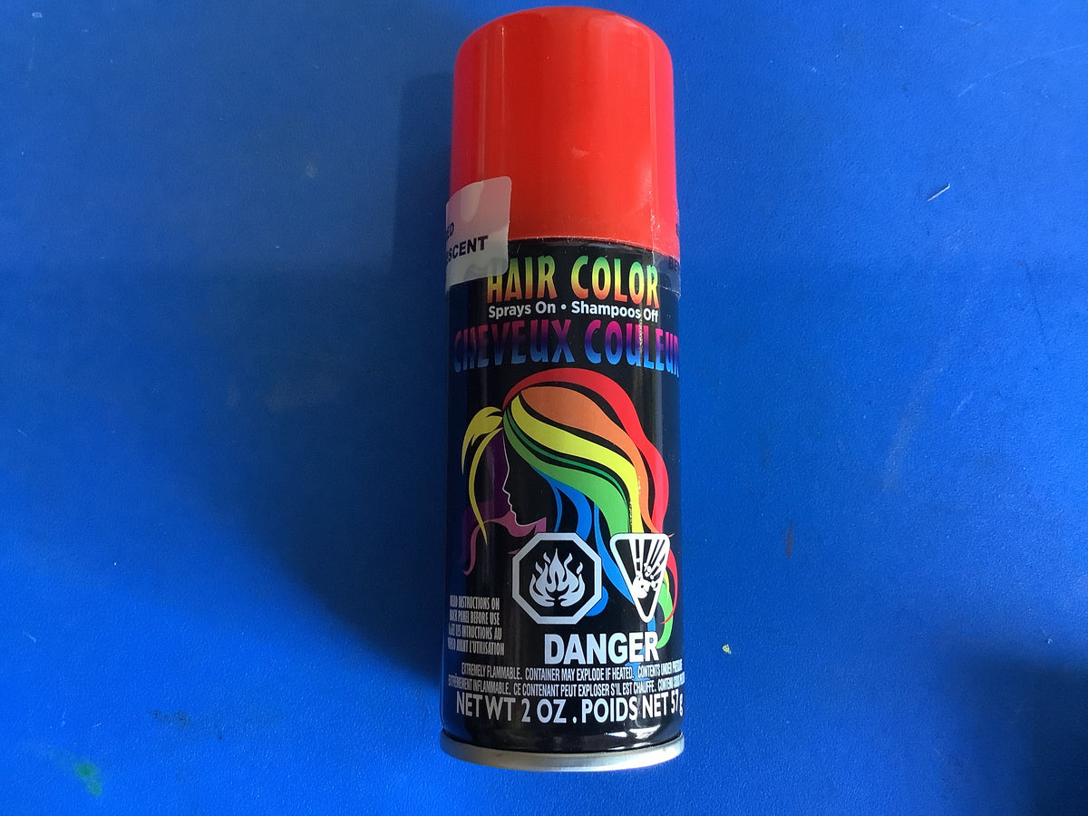 Flourescent Red Hair Color Spray