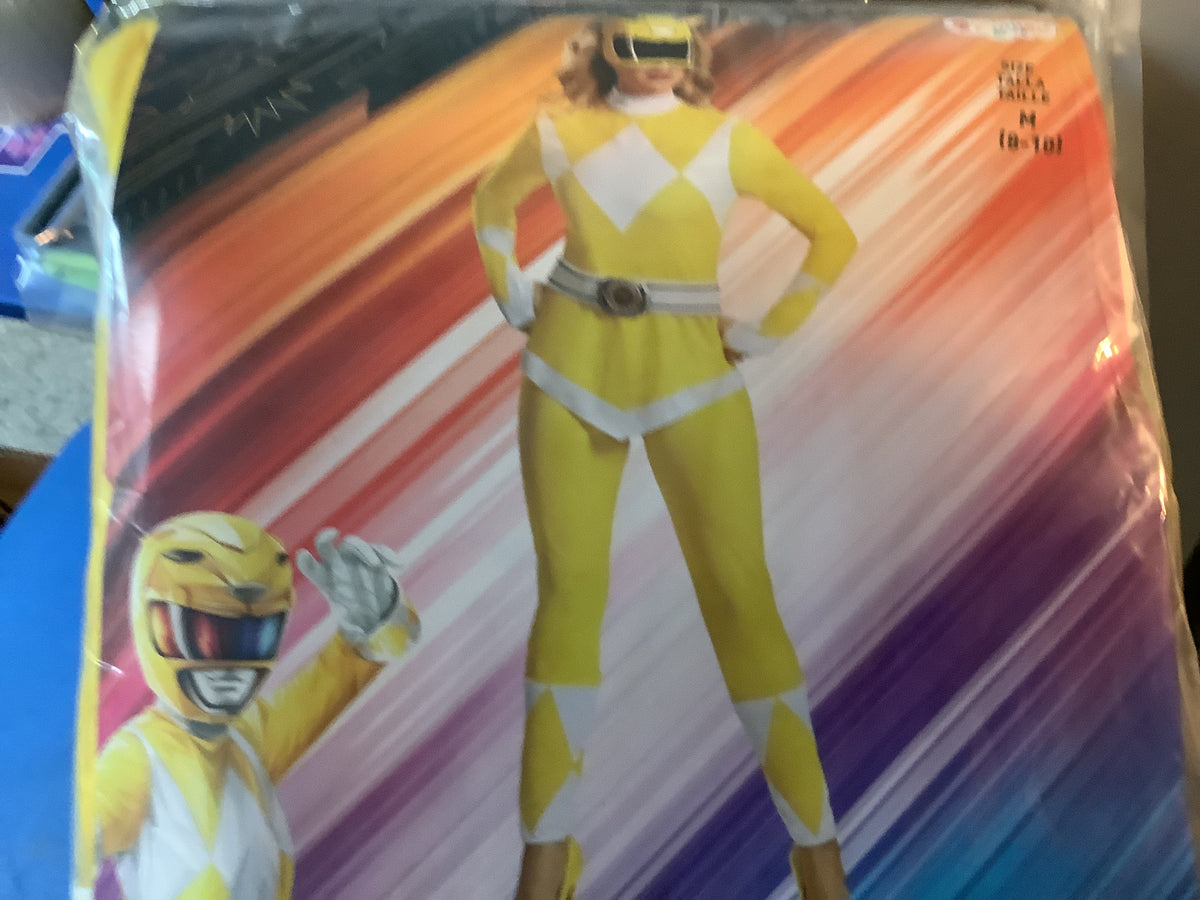 Power Ranger Yellow - Adult - MED