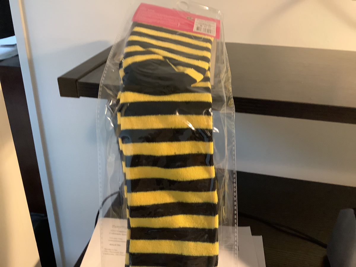 Knee Socks - Yellow & Black Stripe