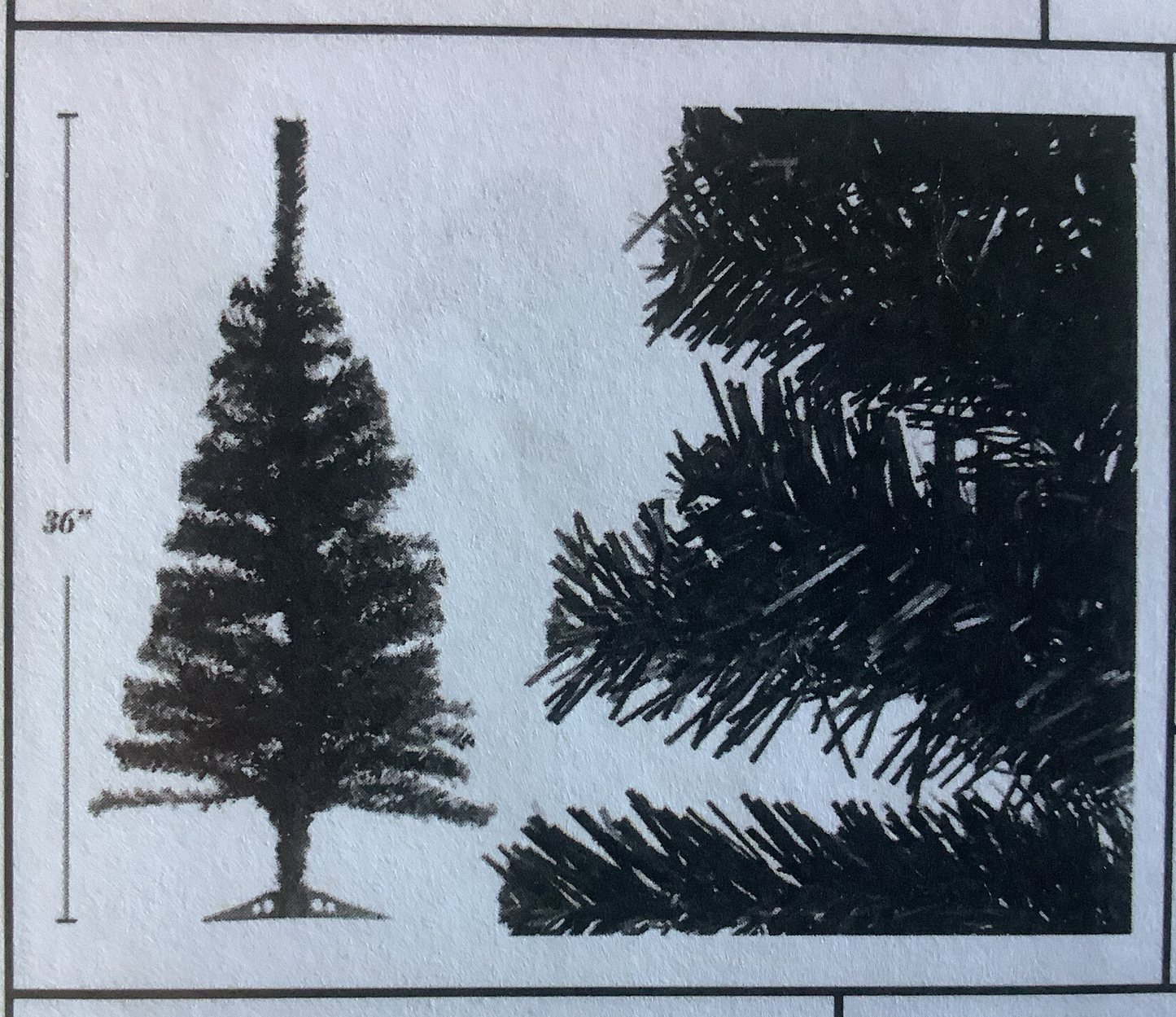 3 ft. Black Christmas Tree