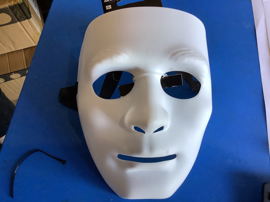 Blank Face Mask - White