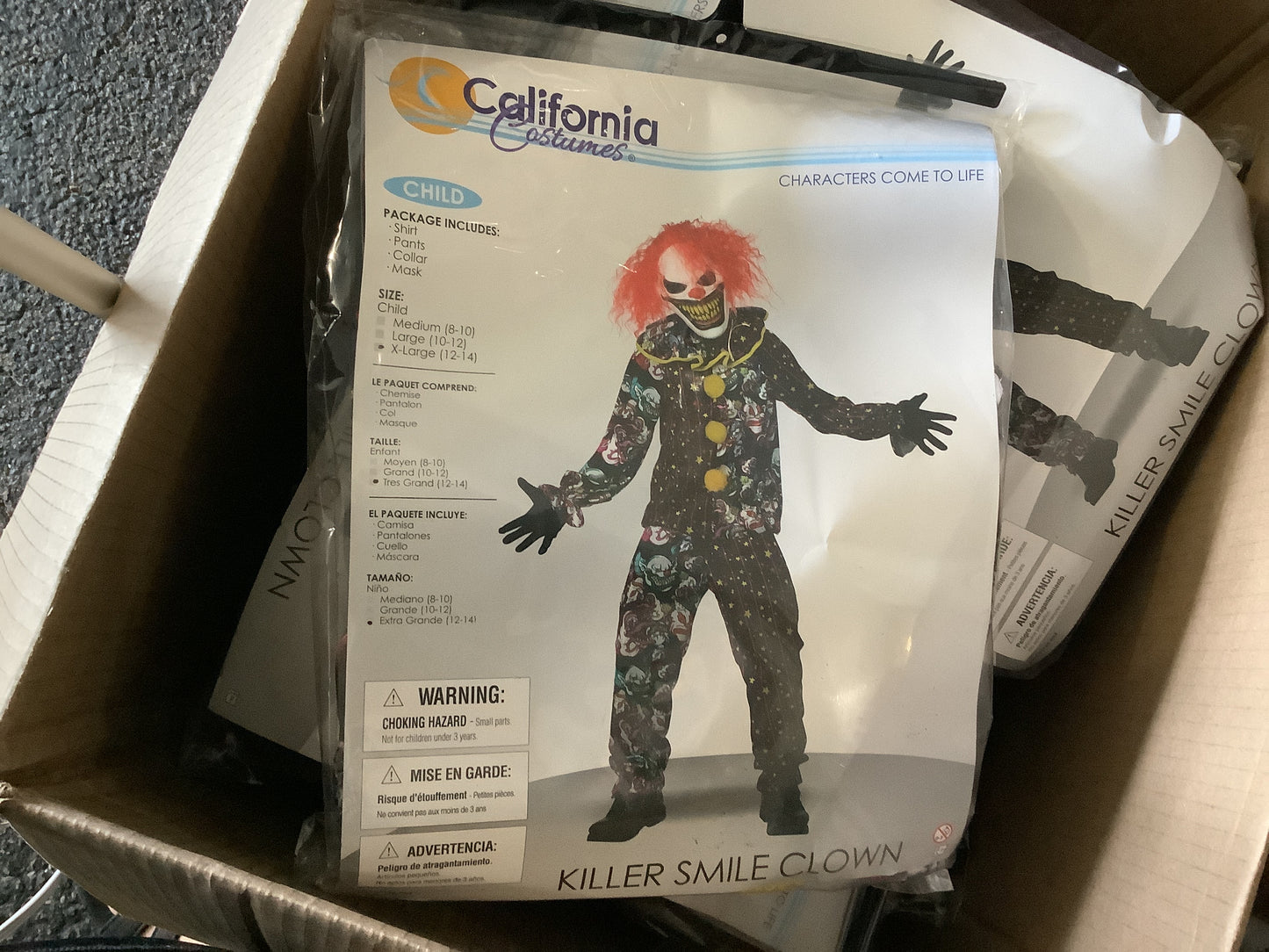 *Killer Smile Clown - Child Medium (8-10)
