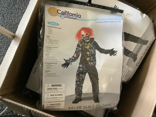 *Killer Smile Clown - Child Large (10-12)