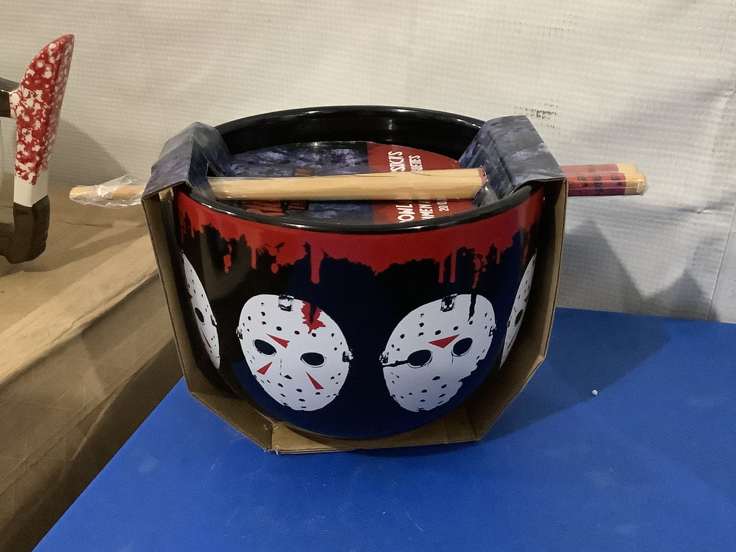 Friday the 13th Jason Mask 20oz Ramen Bowl w/Chopsticks