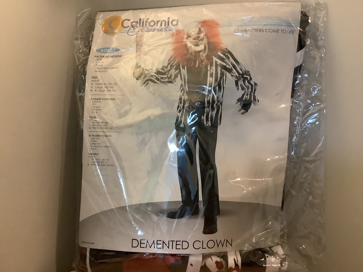 Demented Clown - Adult - XLG