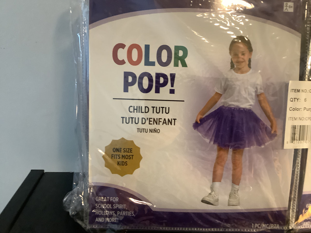 Color Pop Tutu - Purple - Child One Size