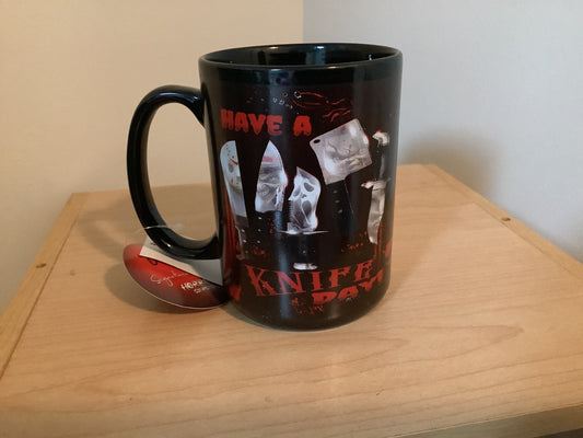 Horror Coffee Mug 15oz - Have a Knife Day