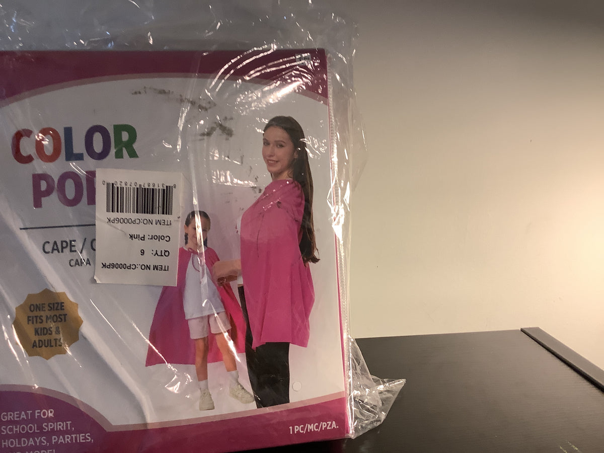 Color Pop Cape - Pink - One Size