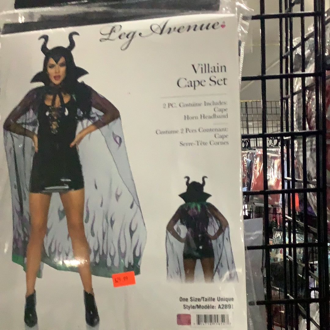 *Villain Cape Set - Adult One Size