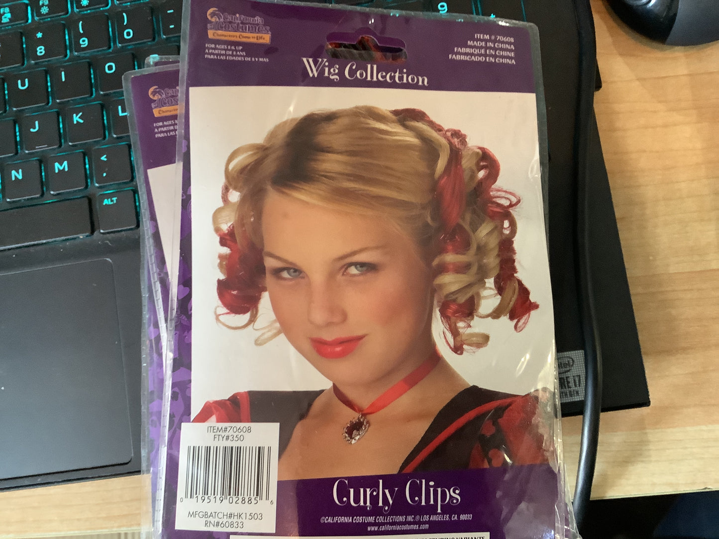 Curly Clips - Red