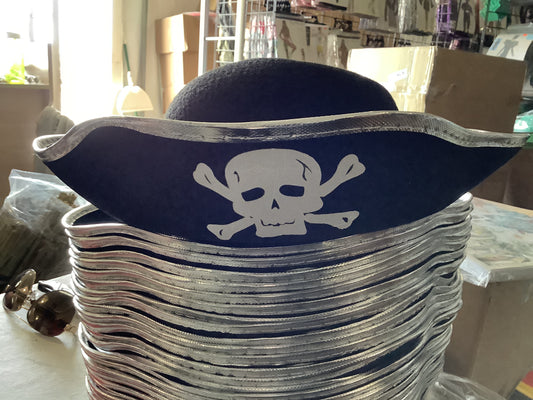 Pirate Hat with Skull Print