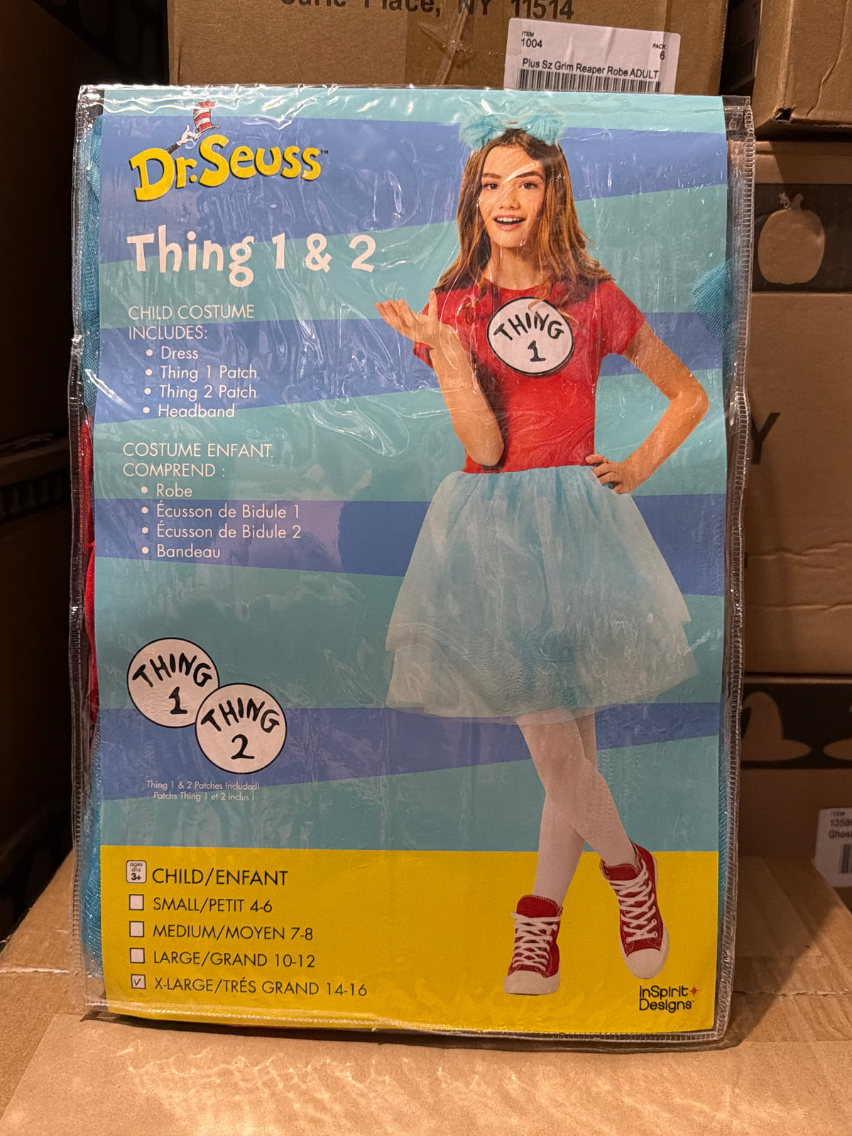 Dr. Seuss Thing 1 & 2 Dress - Child XL (14-16)
