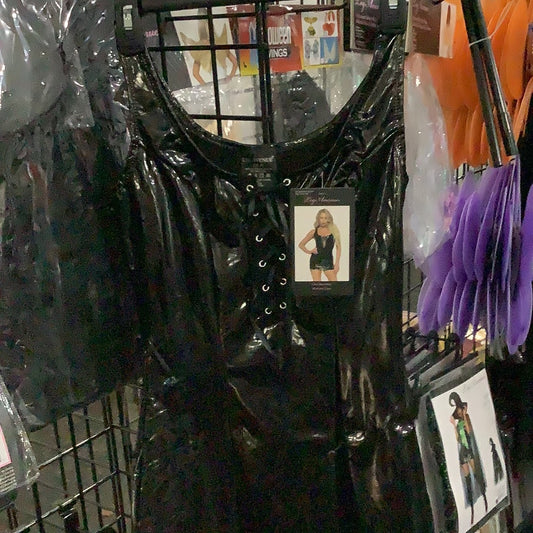 Vinyl Mini Dress -Adult Large