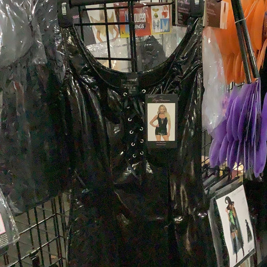 Vinyl Mini Dress - Adult Medium