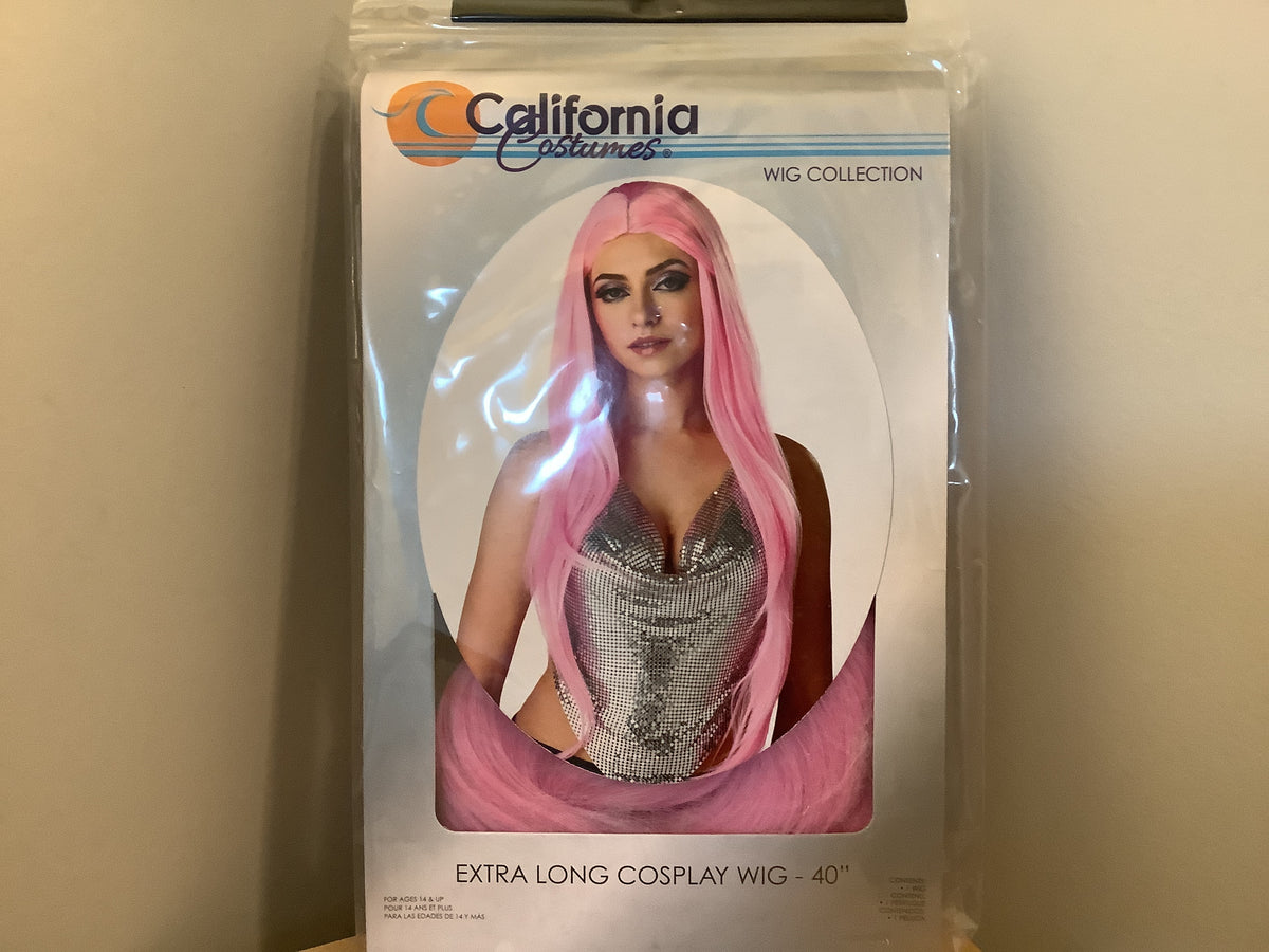 Extra Long Cosplay Wig - Pink