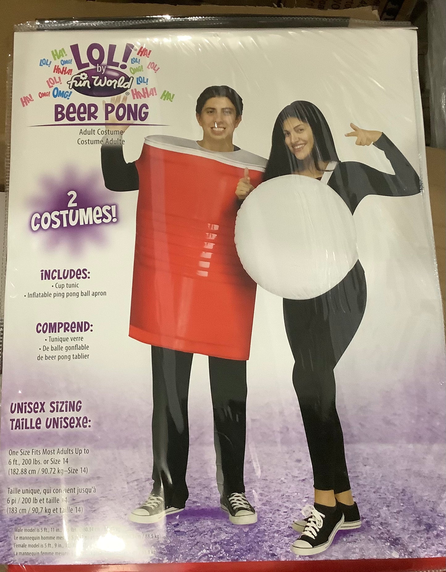 *Beer Pong Couples Costume - Adult