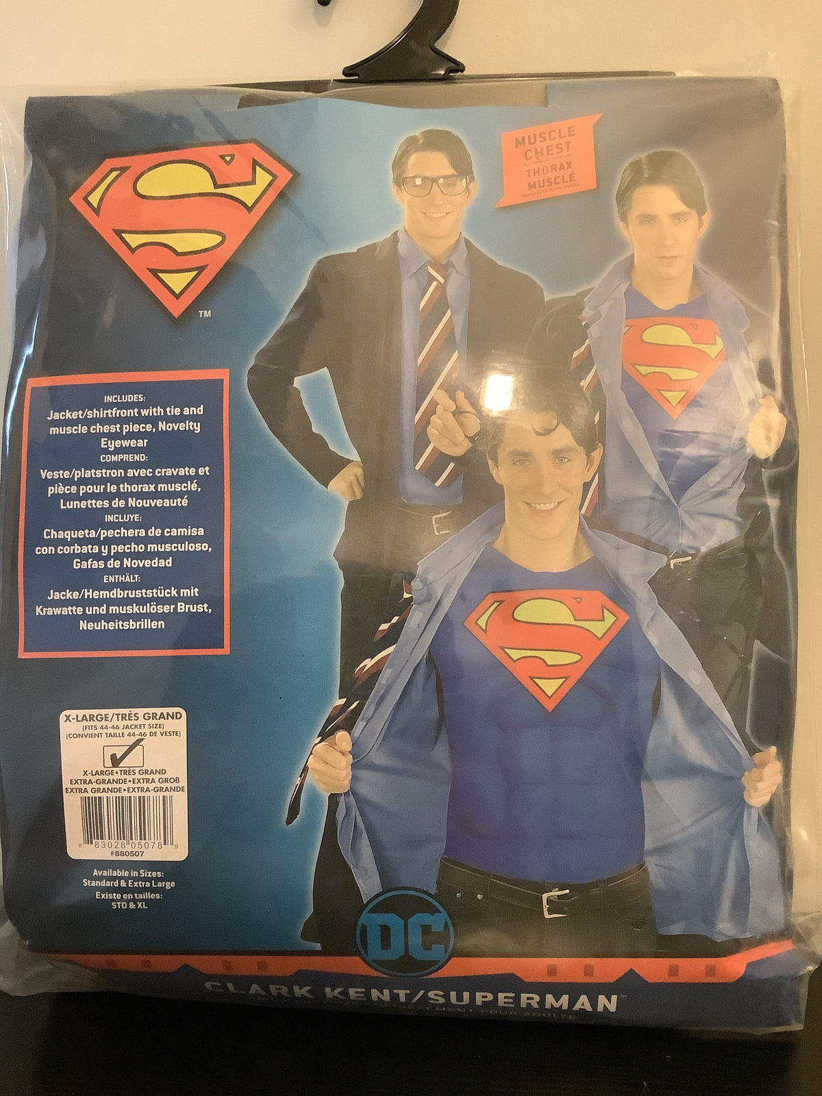 Clark Kent/Superman Adult (XL)
