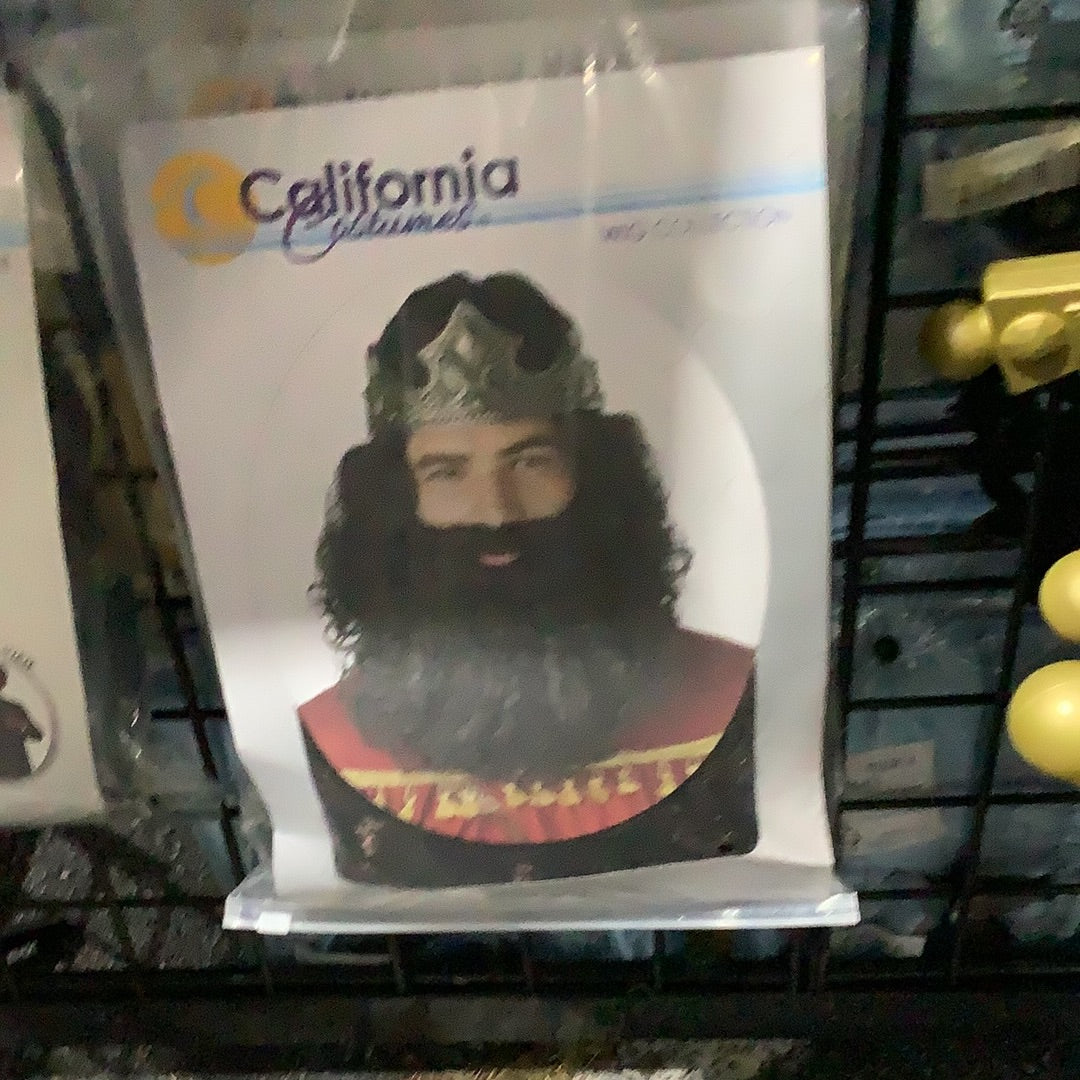 Biblical King Wig w/Beard (Brown)