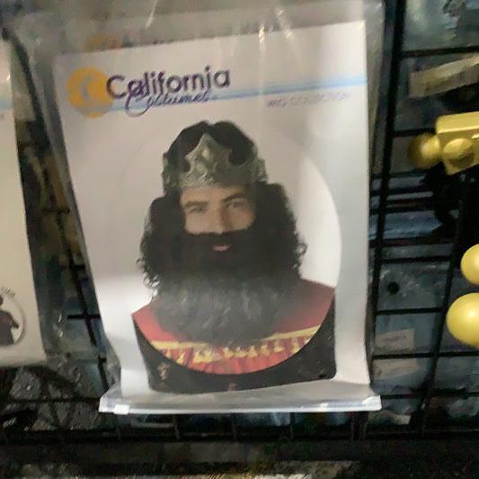 Biblical King Wig w/Beard (Brown)