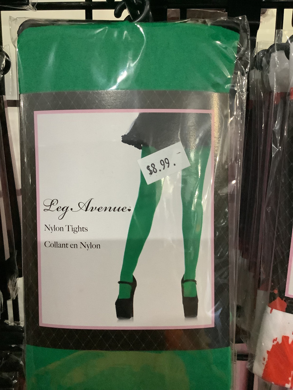 Nylon Tights -Green (One Size)