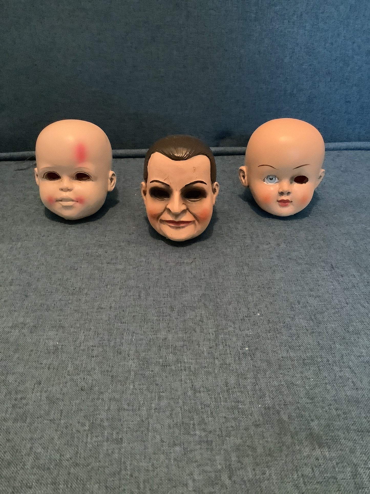 3” resin creepy head
