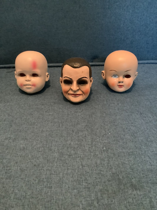 3” resin creepy head
