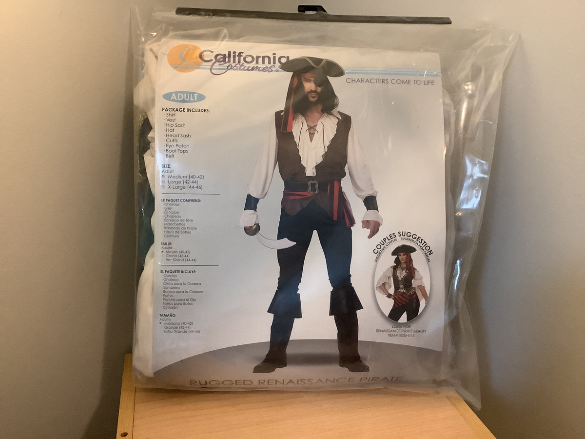 Rugged Renaissance Pirate - Adult - XL