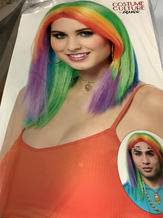 Unisex Rainbow Wig