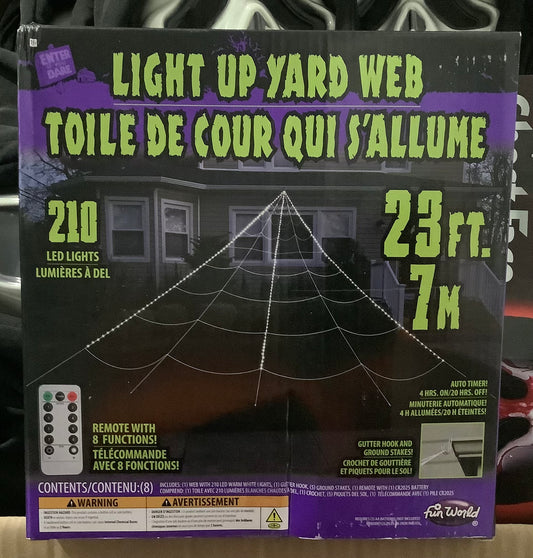 23 FT Mega Yard Web LED Light Up