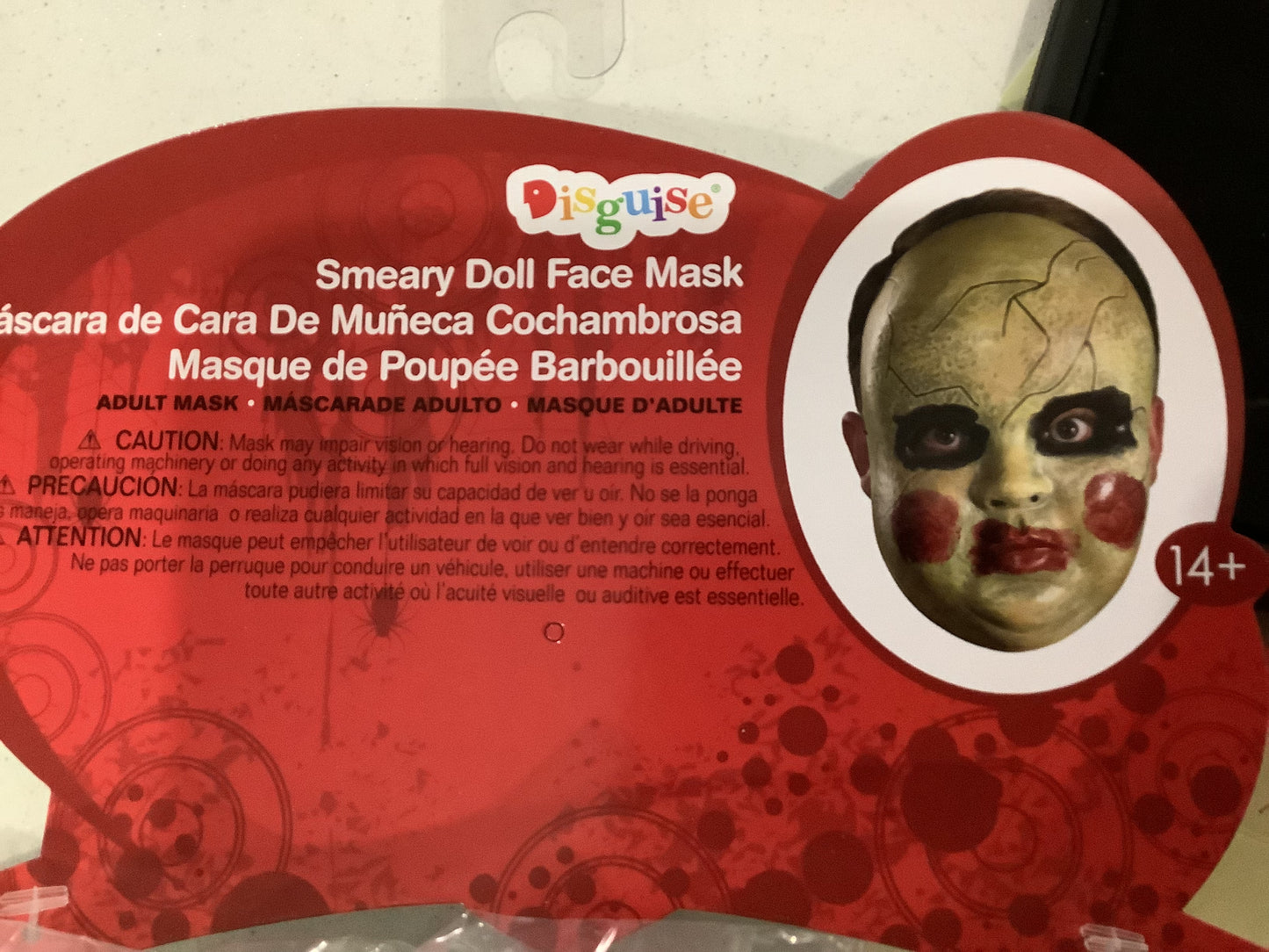 Smeary Doll Face Mask - Disguise