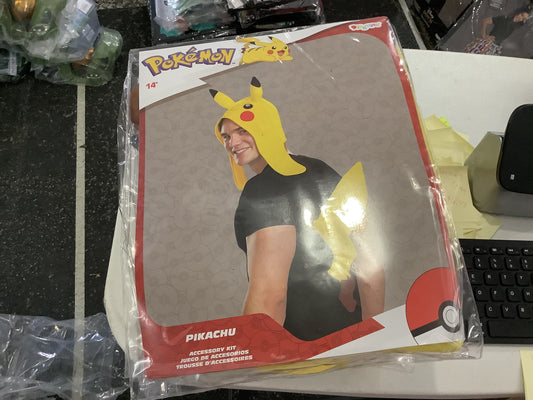 *Pokemon - Pikachu Accessory Kit (Hat/Tail) -Adult One Size