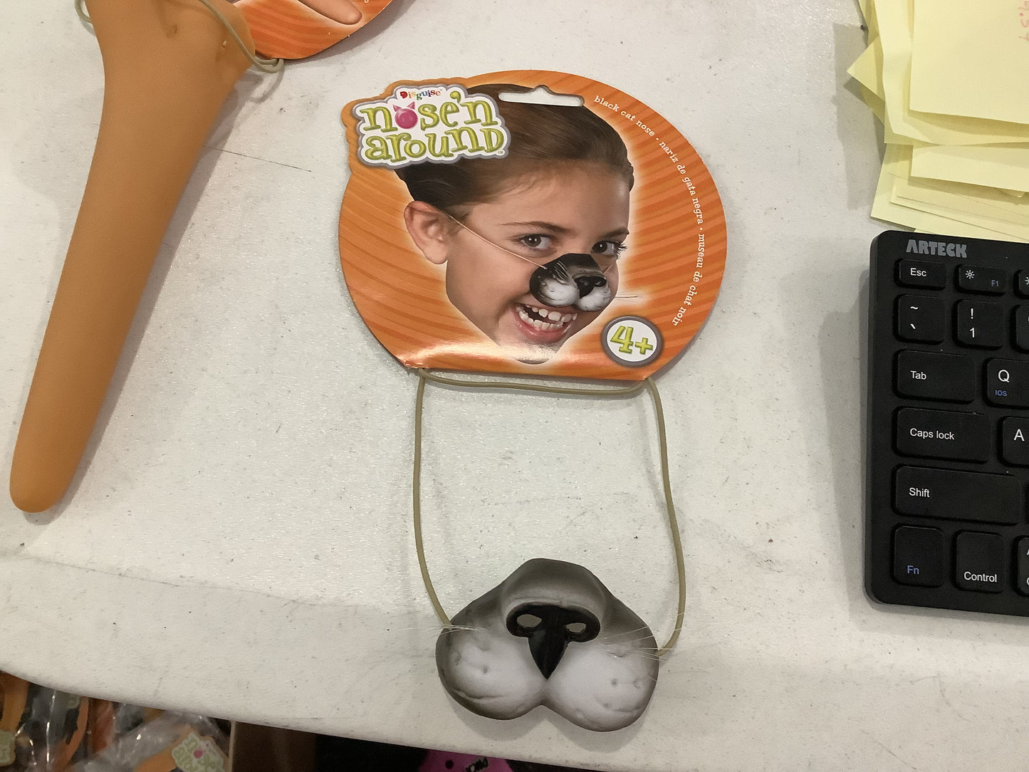 Nose’n Around - Black Cat Nose - Disguise - Child One Size