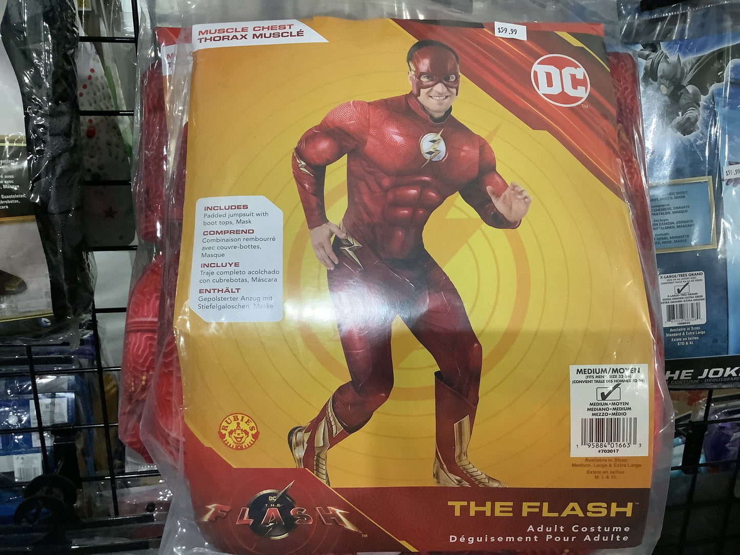 *DC The Flash - Muscle Chest - Adult XL (40-42)