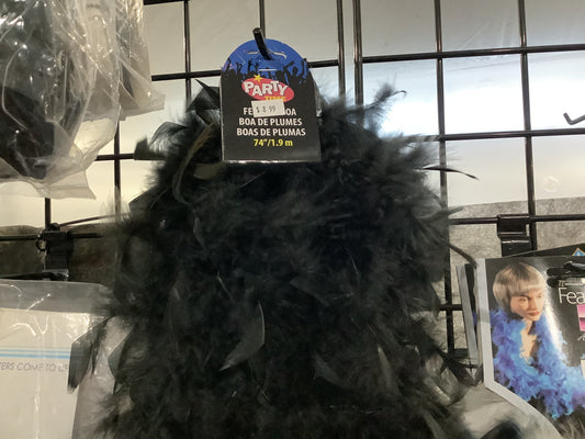 Black Feather Boa - Party Time