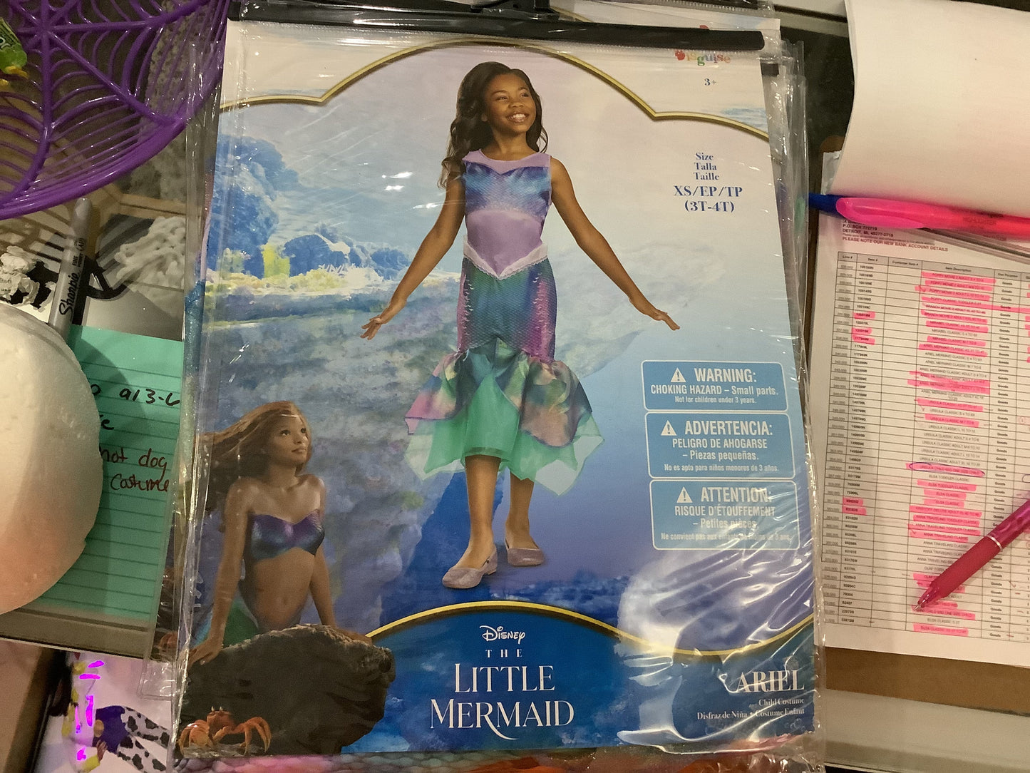*Disney The Little Mermaid - Ariel - Child Large (10-12)