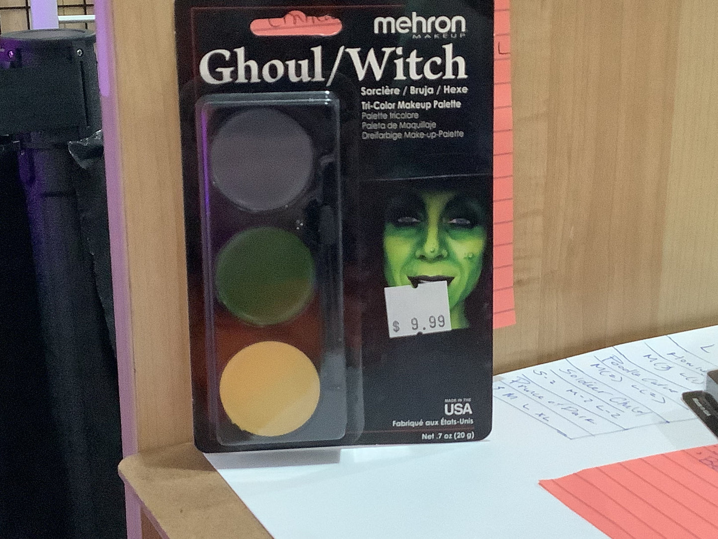Ghoul/Witch Tri-Color Makeup Palette- Mehron