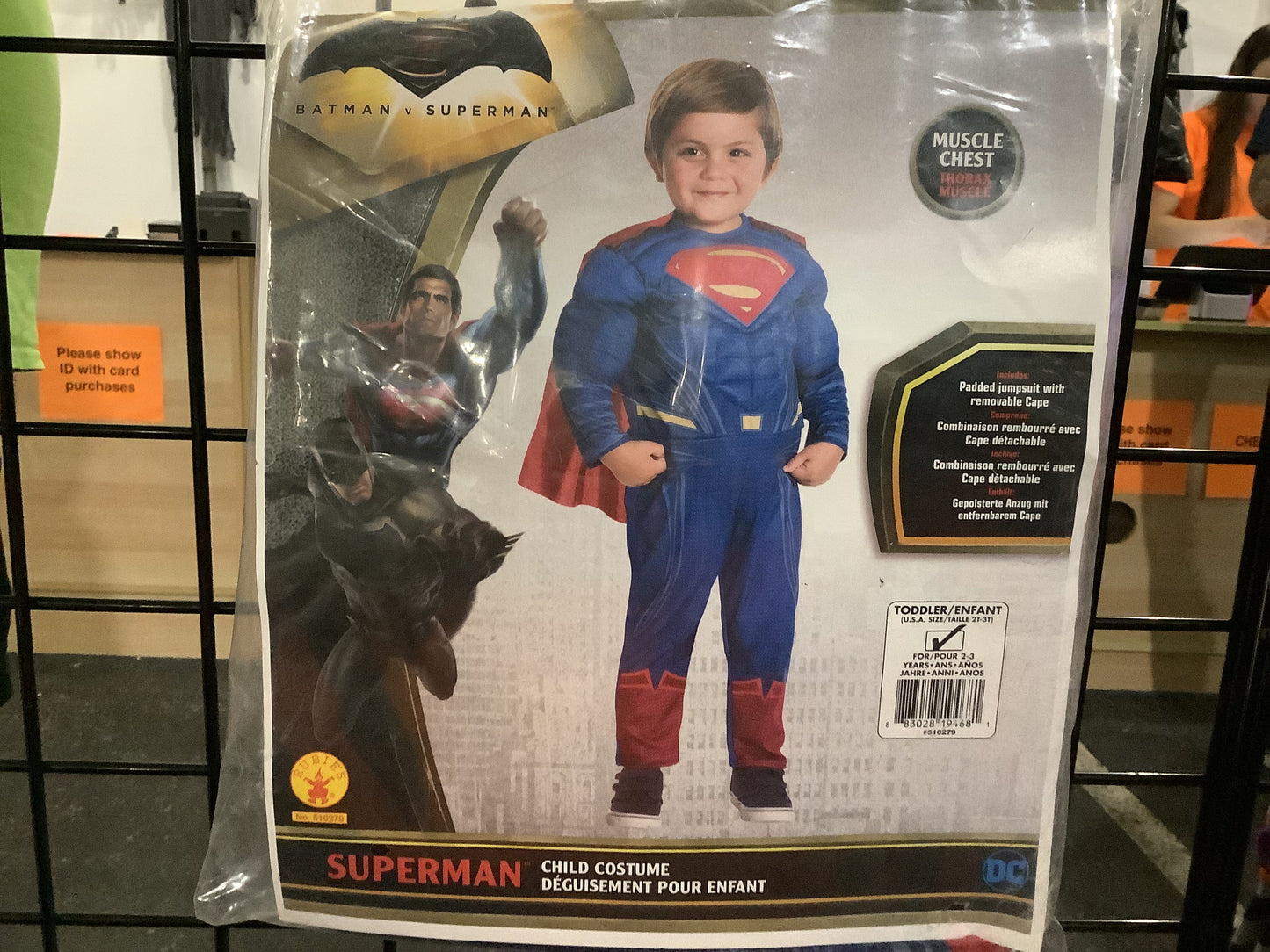 DC Superman w/muscles -Toddler 4T