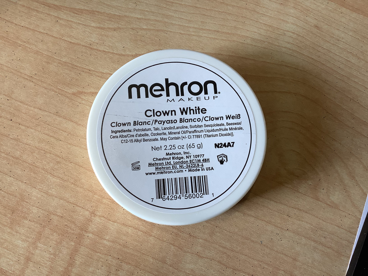 Clown White Makeup - 2.25oz
