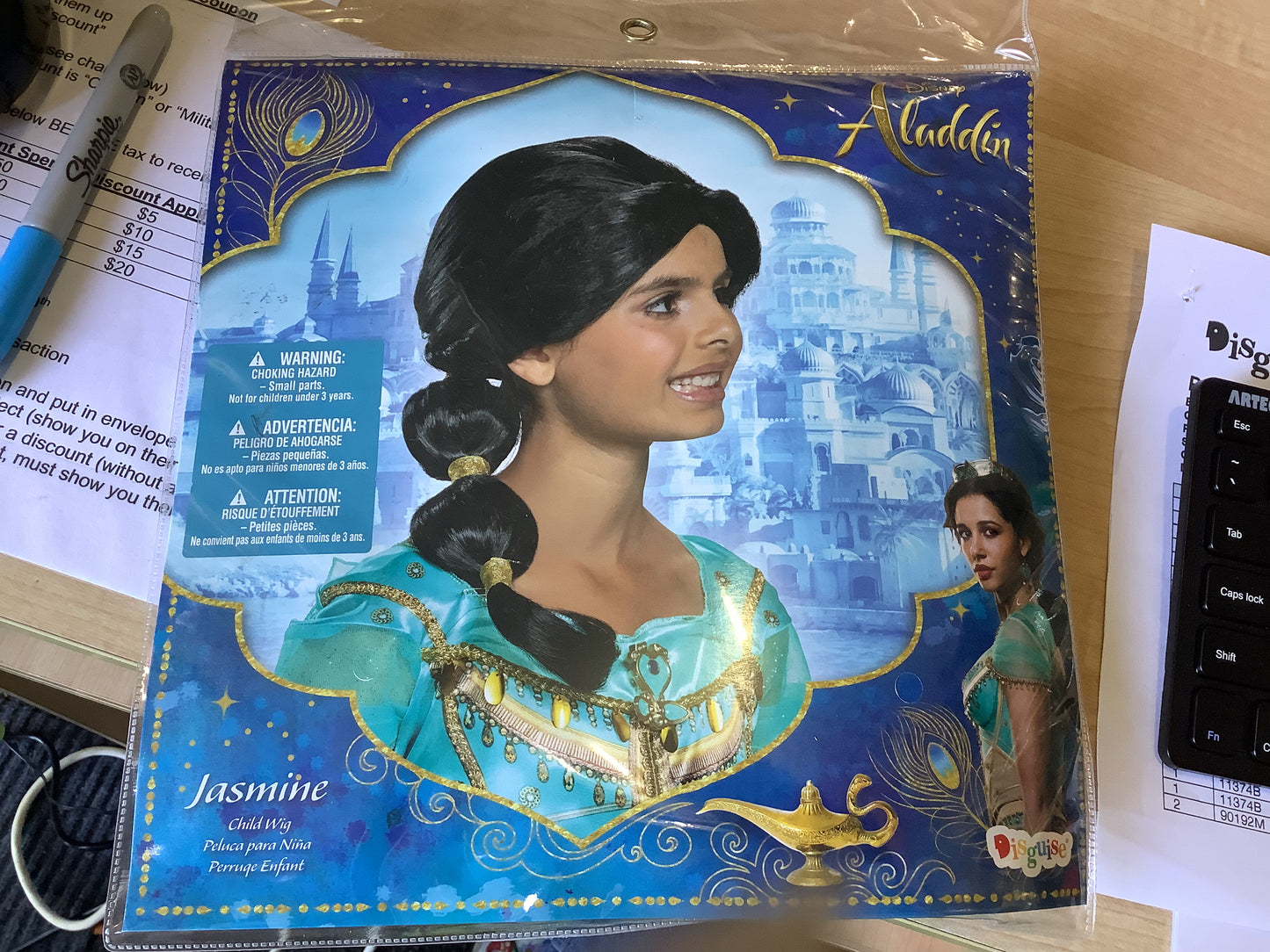 Disney Aladdin - Jasmine Wig - Child
