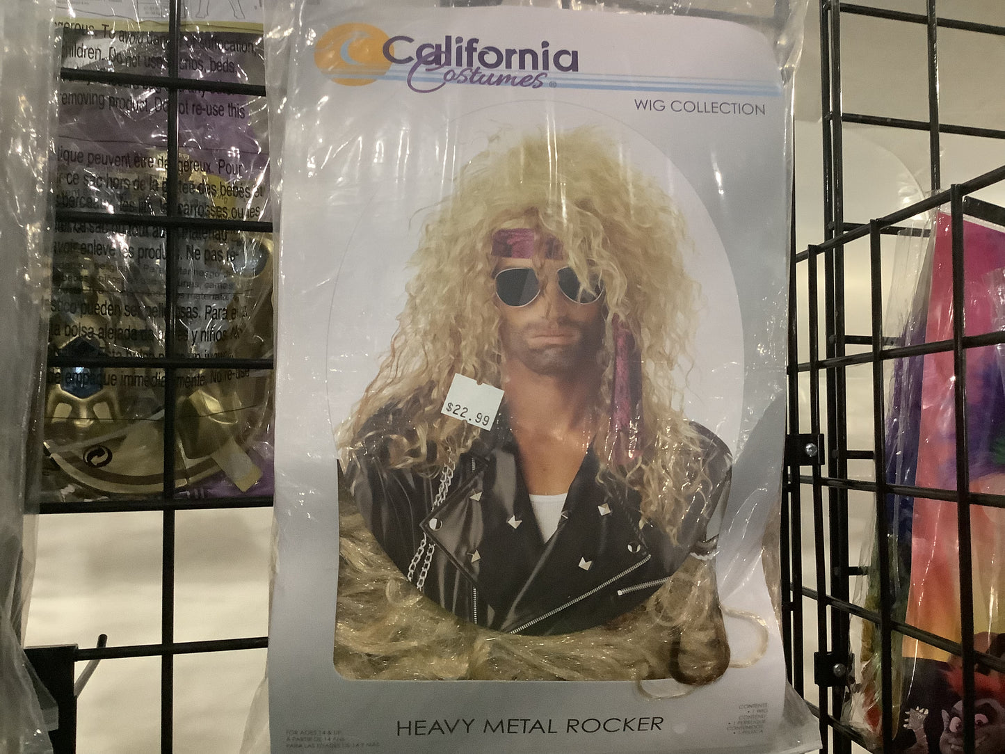 Heavy Metal Rocker Wig - Blonde