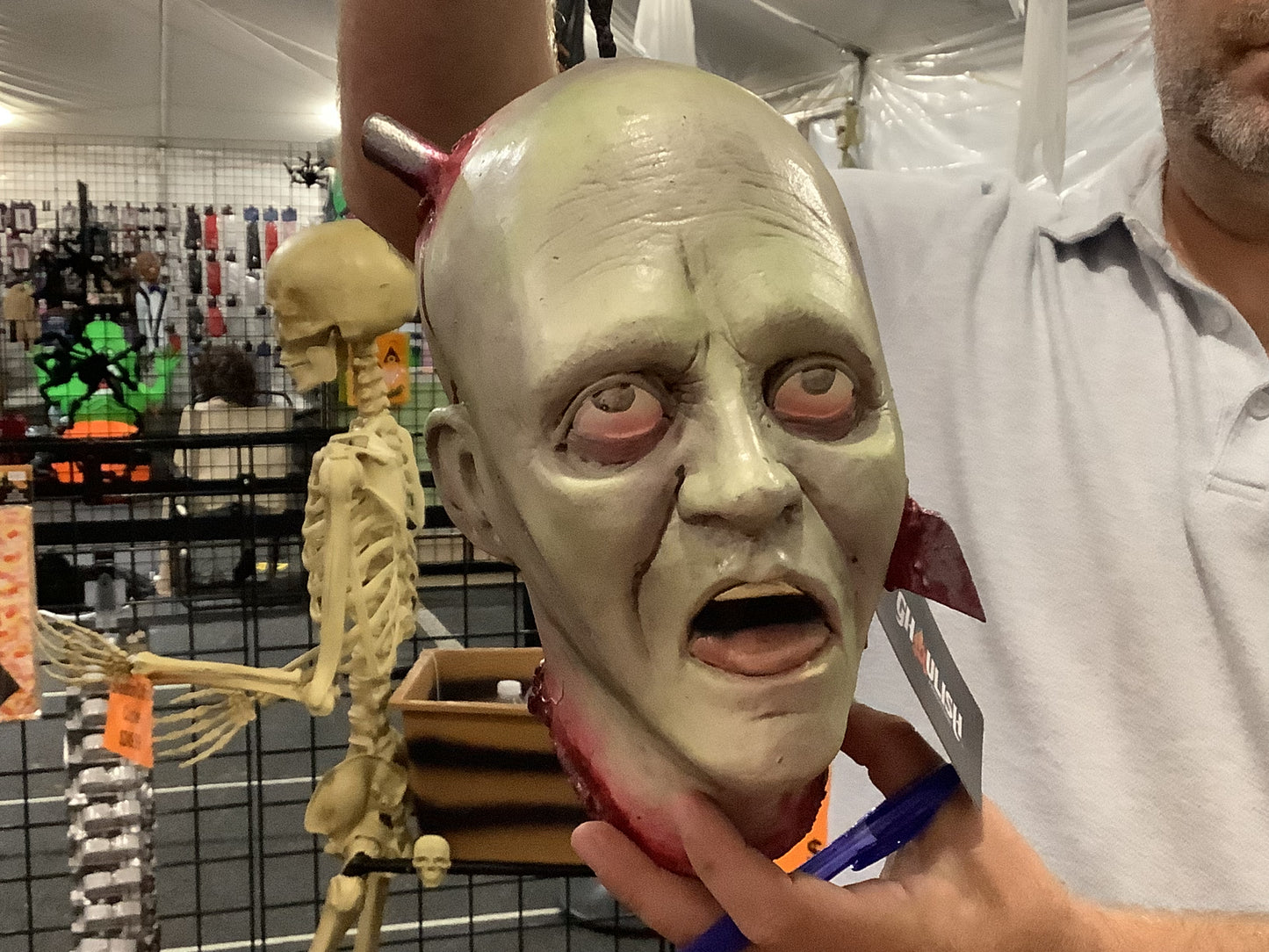 Decapitated Stabbed Head
