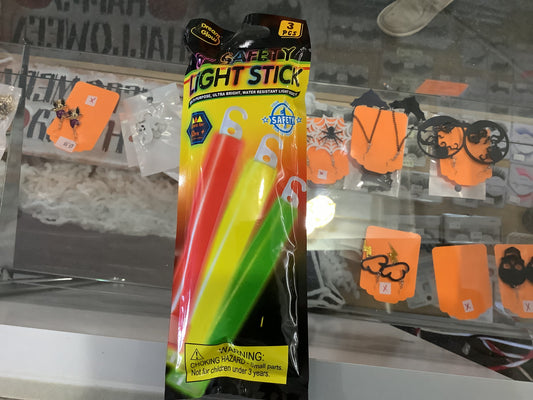 *Safety Light Stick (6” Glow Sticks) - 3 pk