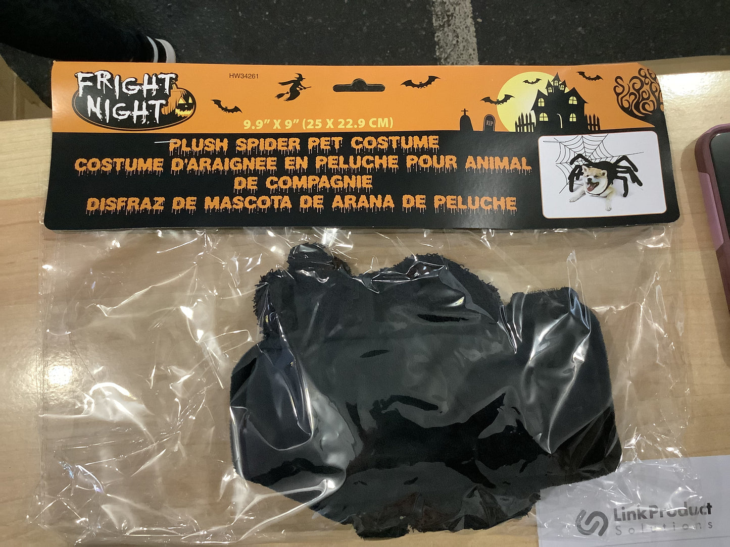 Plush Spider Pet Costume