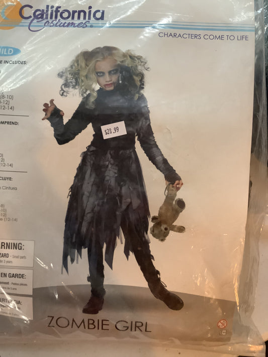 Zombie Girl - Child XL