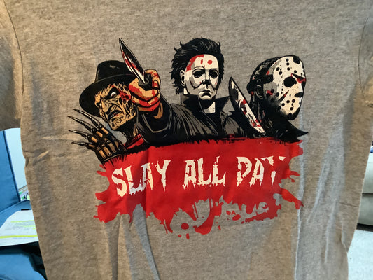 Slay All Day Grey T-Shirt - 2XL