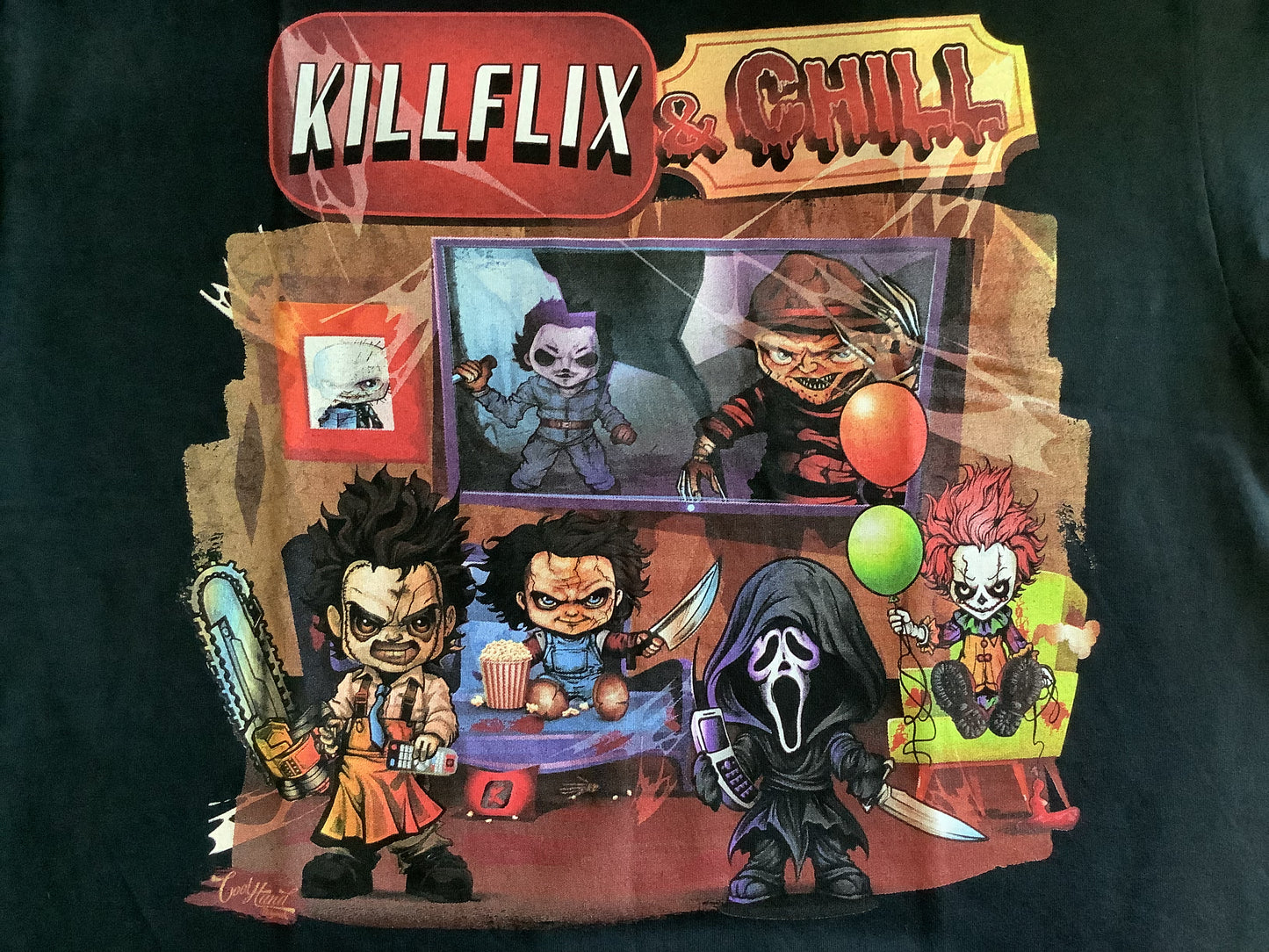 Kill Flix N Chill T-Shirt - Medium